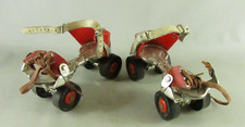 VTG Hudora Metal adjustable Roller Skates w rubber wheels for display or repair