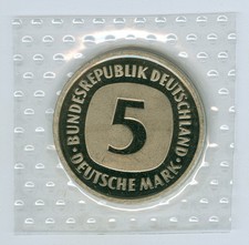 BRD  5 DM 1991 ADFGJ - 2001 ADFGJ  stempelglanz oBH  komplett (55 Münzen!)