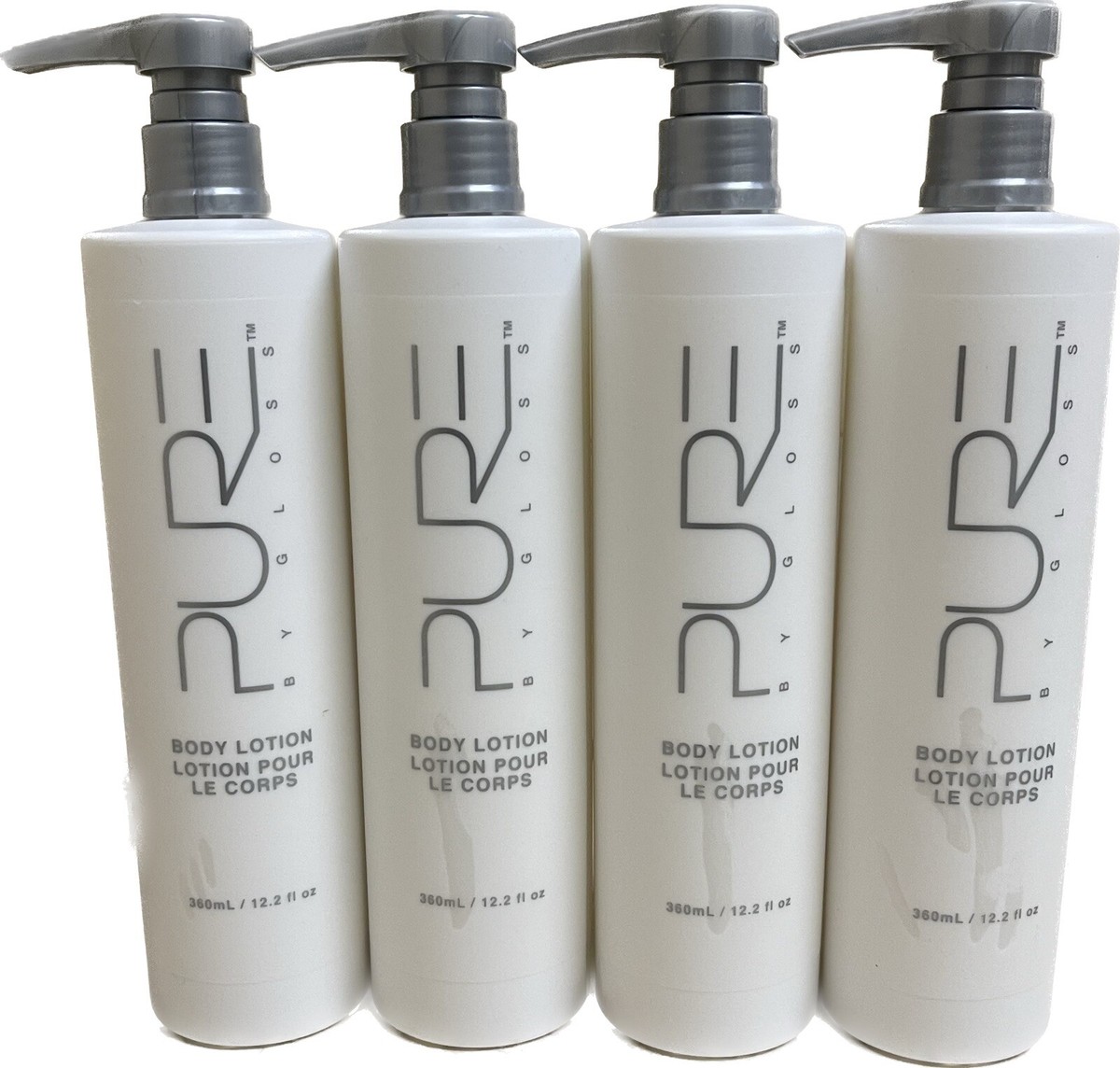 Pure By Gloss 4x Body Lotion 12.2Oz High Shine Lemon Infusion