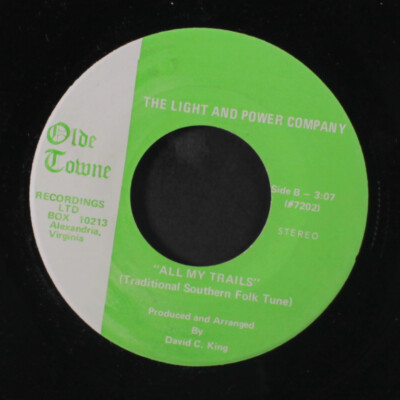 LIGHT & POWER COMPANY: all my trials / taking me home OLDE TOWNE 7'' Single