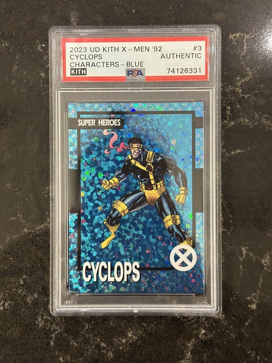Upper Deck Marvel X-Men Kith Asics Cyclops Card Blue Foil 1 Upper Deck Marvel X-Men Kith Asics Cyclops Card Blue Foil 1
