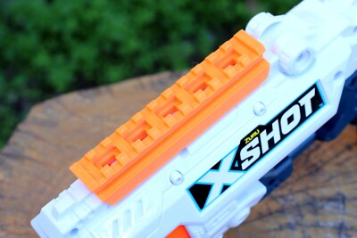 Blasters3D Top Picatinny Rail (11-Slots) for Zuru X-Shot Reflex 6 SciFi Blaster