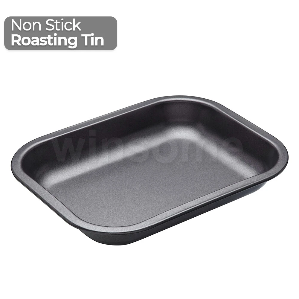 Non Stick Roasting Tins Roast Pan Baking Tray Carbon Steel Bakeware Rack Dish
Opens in a new window