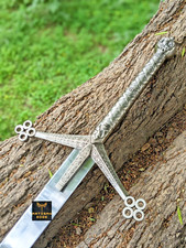 Handgefertigtes schottisches Claymore Schwert, mittelalterliches Schwert, kam...