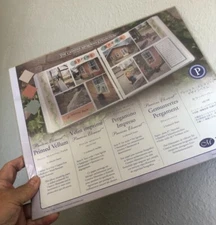 Pkg of 6 Creative Memories PRECIOUS ELEMENT PRINTED VELLUM 10X12 MOUNTING PAPER