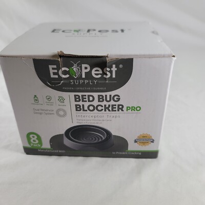 EcoPest Labs Bed Bug Blocker Pro Eco Friendly Interceptor Traps 4-Pack