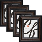 Potomac, 2.5" American Walnut Picture Frame, Common Sizes 4x5 - 19x25, 4-Pack