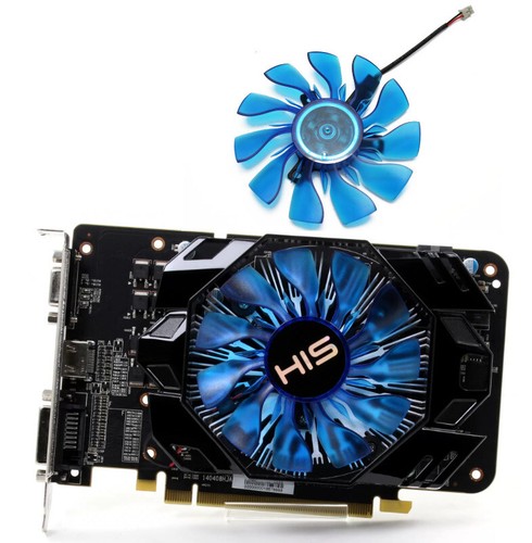 Cooling Fan For HIS R7 250X 260 360 iCooler GREEN GPU Card GA91O2U - Picture 3 of 3