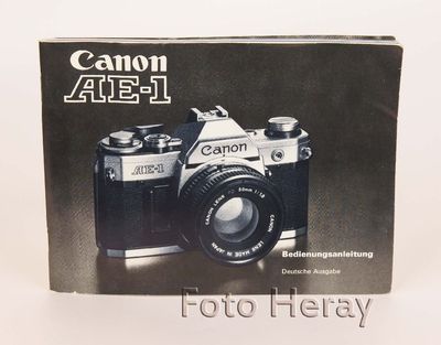 Canon AE-1 die originale Bedienungsanleitung deutsche Ausgabe 03550 | eBay