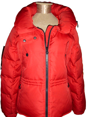 *DKNY* DOWN JACKET - SZ. M - BRIGHT TOMATO RED - NWOT!!