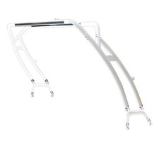 Reborn 2025 LaunchX Forward-Facing Wakeboard Tower White Coated w/Anodized Top