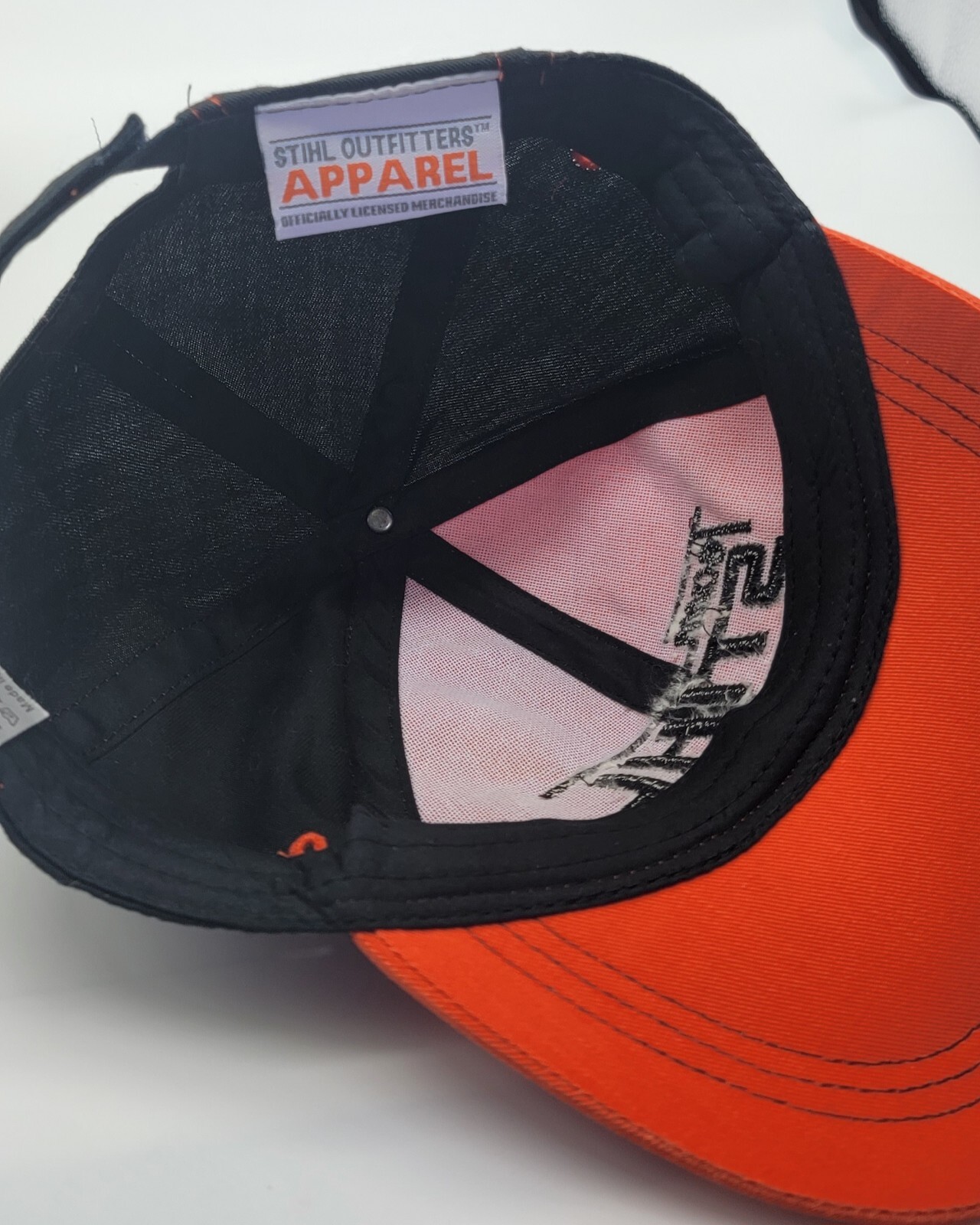 Team STIHL Polyester Blend Strapback Orange & Bla… - image 6