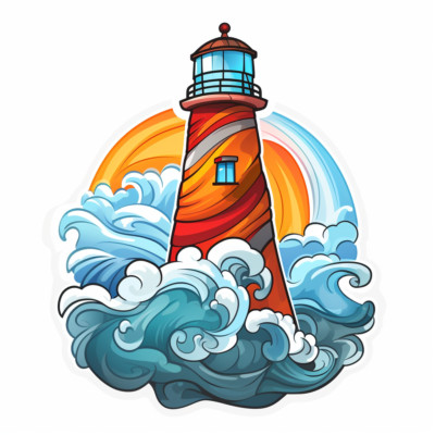 Car sticker sticker lighthouse sticker