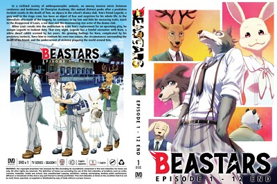 DVD BEASTARS Season 1 & 2 Episode 1-24 END - English Dubbed + DHL