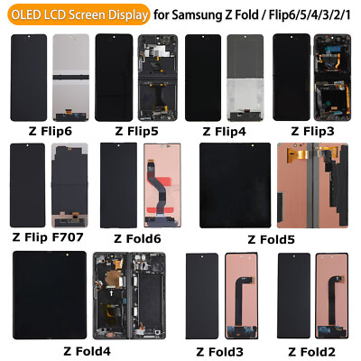 OLED/LCD Touch Screen Display For Samsung Galaxy Z Flip6/5/4/3/Fold7/6/5/4/3 Lot