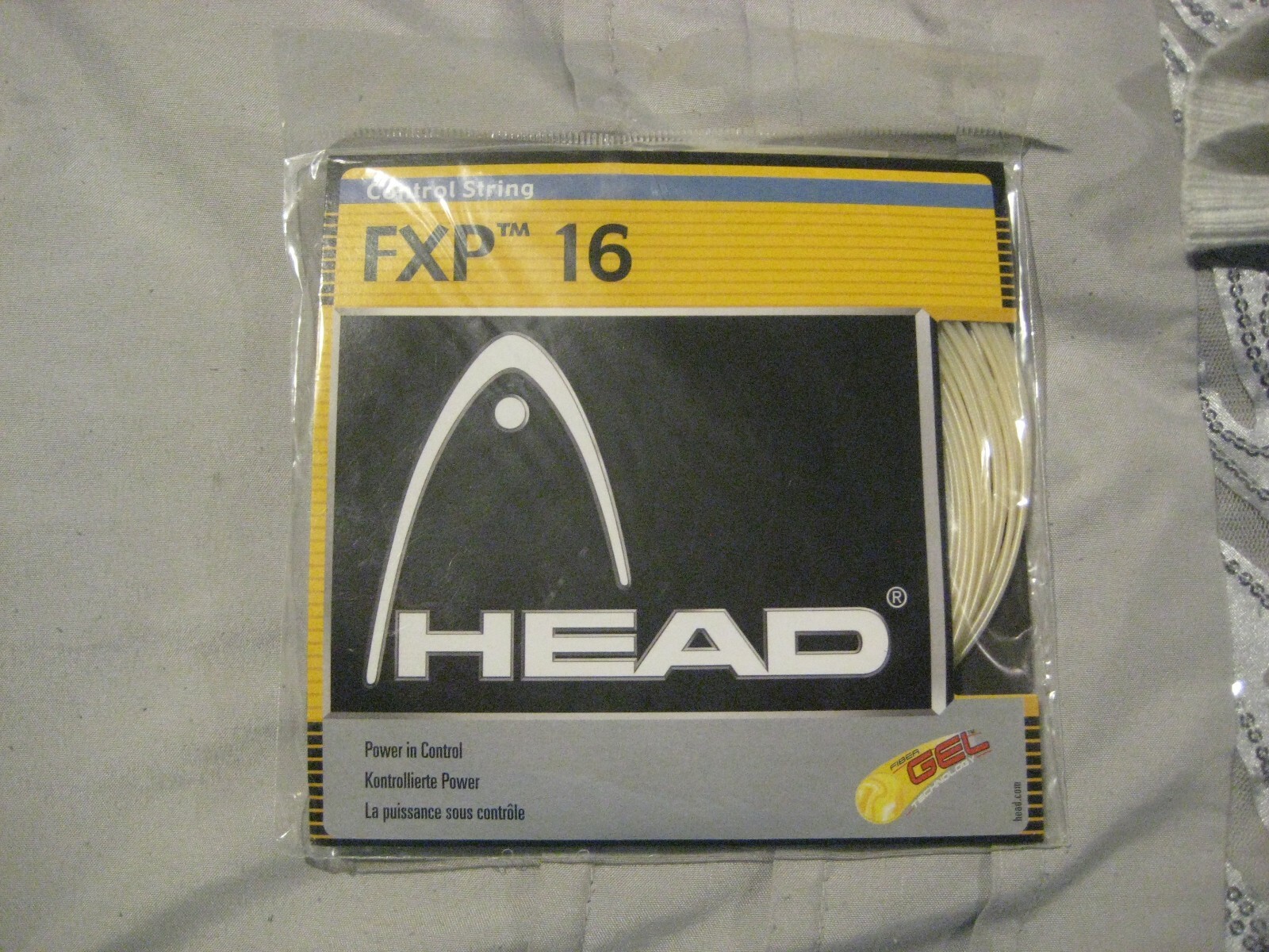Fxp String HEAD FXP 16 (CONTROL STRING) 16 GAUGE TENNIS RACQUET STRING | eBay