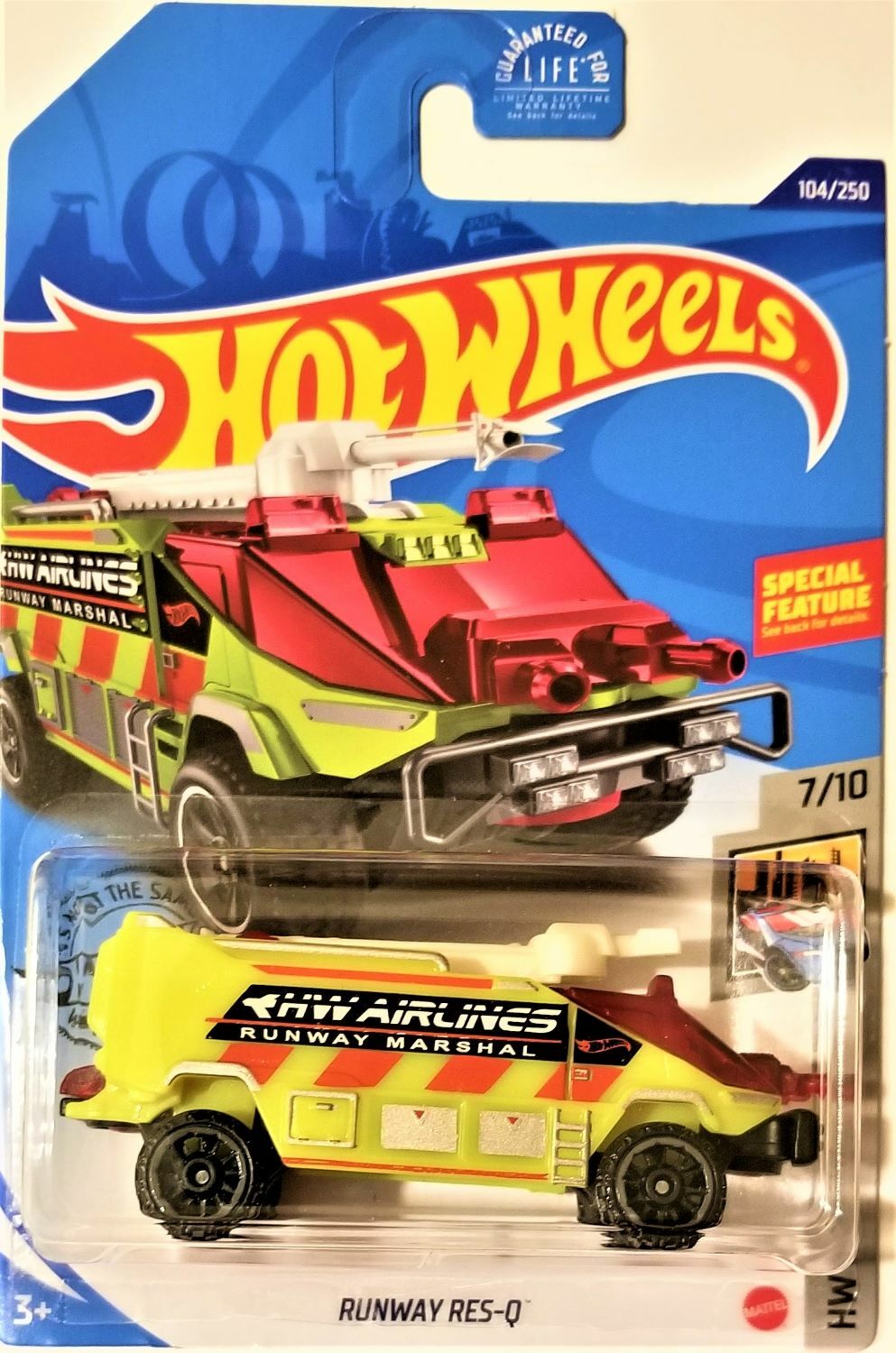 Hot Wheels - 2020 HW Metro 7/10 Runway Res-Q 104/250 (BBGHF67)