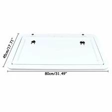 Wall Mount  RV Caravan Picnic Folding External Table Aluminum White 800 x 450mm