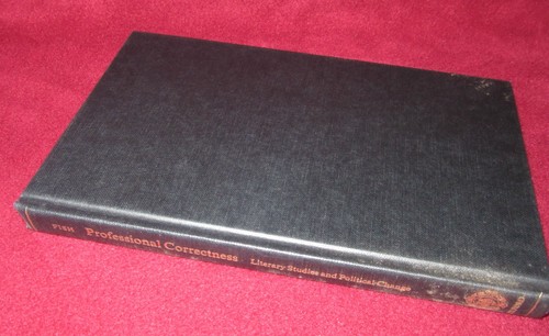 PROFESSIONAL CORRECTNESS - Stanley FISH. 1st HbDj With Grace & incisive wit! - Picture 9 of 10