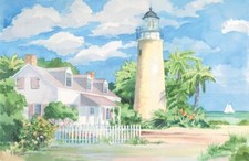 Ceramic Backsplash Tile Mural Nautical Sailing Ship - Key West Lighthouse