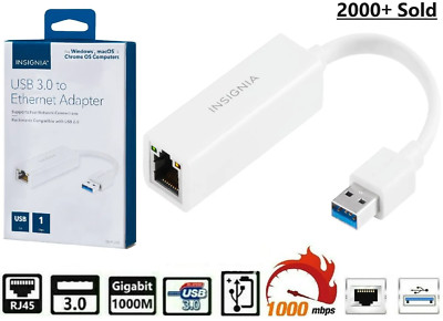 USB 3.0 to Ethernet Adapter LAN RJ45 1000Mbps Network Adapter For Windows PC Mac