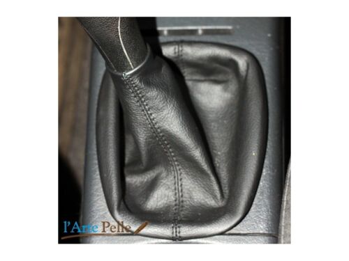Cuffia leva cambio Volkswagen Polo 6n - 6n2 vera pelle nera - Photo 1/1