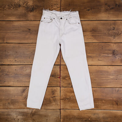 Vintage Levis Jeans 28 x 29 Light Wash Straight White Red Tab Denim