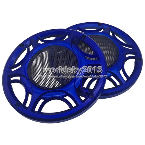 Protector de rejilla de malla metálica círculo decorativo de audio con cubierta de altavoz de 6,5" pulgadas - Imagen 12 de 16