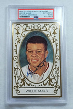 WILLIE MAYS Firmado Pérez Steele LE Master Works-Ramily-Salón de la Fama-Gigantes-PSA