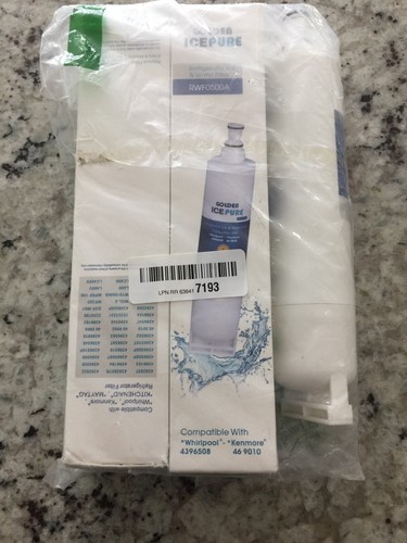 3 Pk Golden Ice Pure Replacement Fridge Water Filter RWF0500A New Set