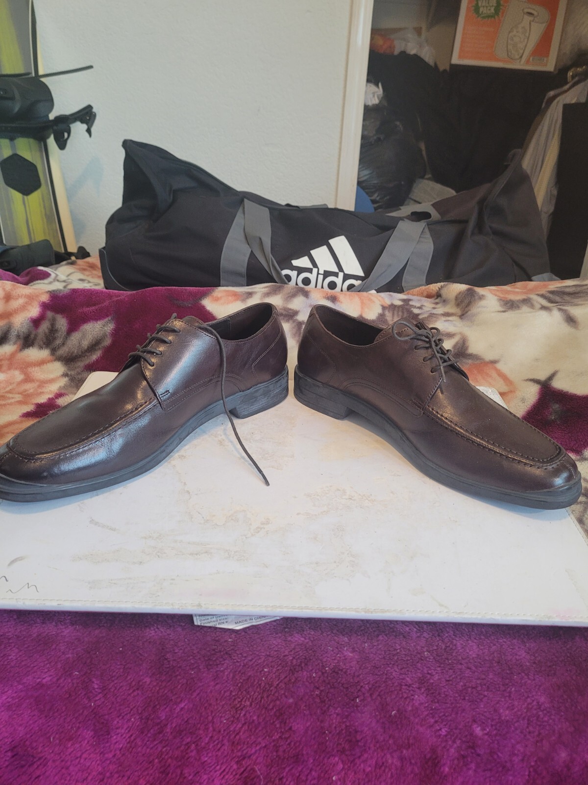 SAOLA COLE HAAN NILEAIR SCARPE OXFORD UOMO 12 M PELLE MARRONE C10697