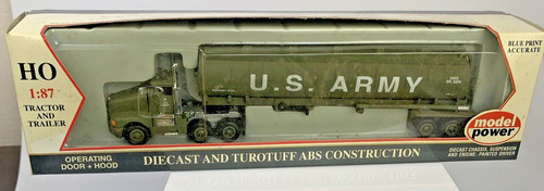 Semirremolque modelo Power 24002 escala HO ejército de Estados Unidos tanque cohete combustible | Zustand: New
