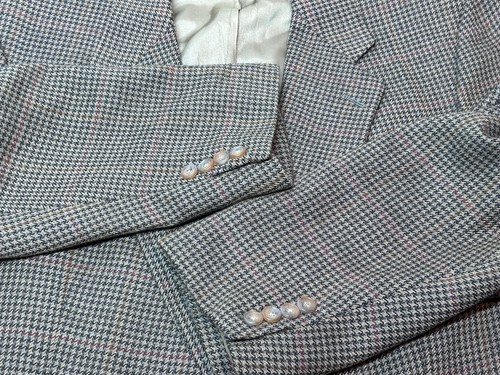 Hart Schaffner Marx Mens Blue Blazer 46R Sports Coat Suit Jacket Made in USA - Picture 22 of 22