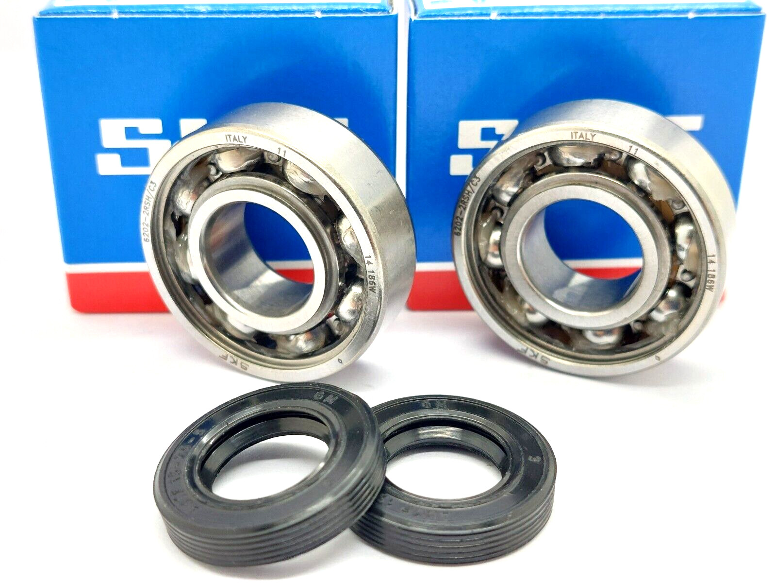 STIHL 021 MS210 023 MS230 025 MS250 crankshaft main bearings seals,Made in ITALY
