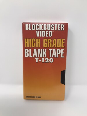 (2 Pack) Sony Blockbuster Video VHS Tape T-120 Extra High Grade Sealed NEW Nos
