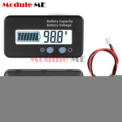 Batteriekapazitätsmonitor DC 6-100V Akku Meter 12V 24V 48V Prozentspannung - Bild 18 von 18