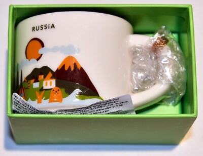 Starbucks Russia You Are Here YAH Series 2 oz Espresso Cup Mug