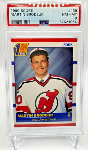 1990 Score Canadian Martin Brodeur #439 PSA 8 Rookie RC