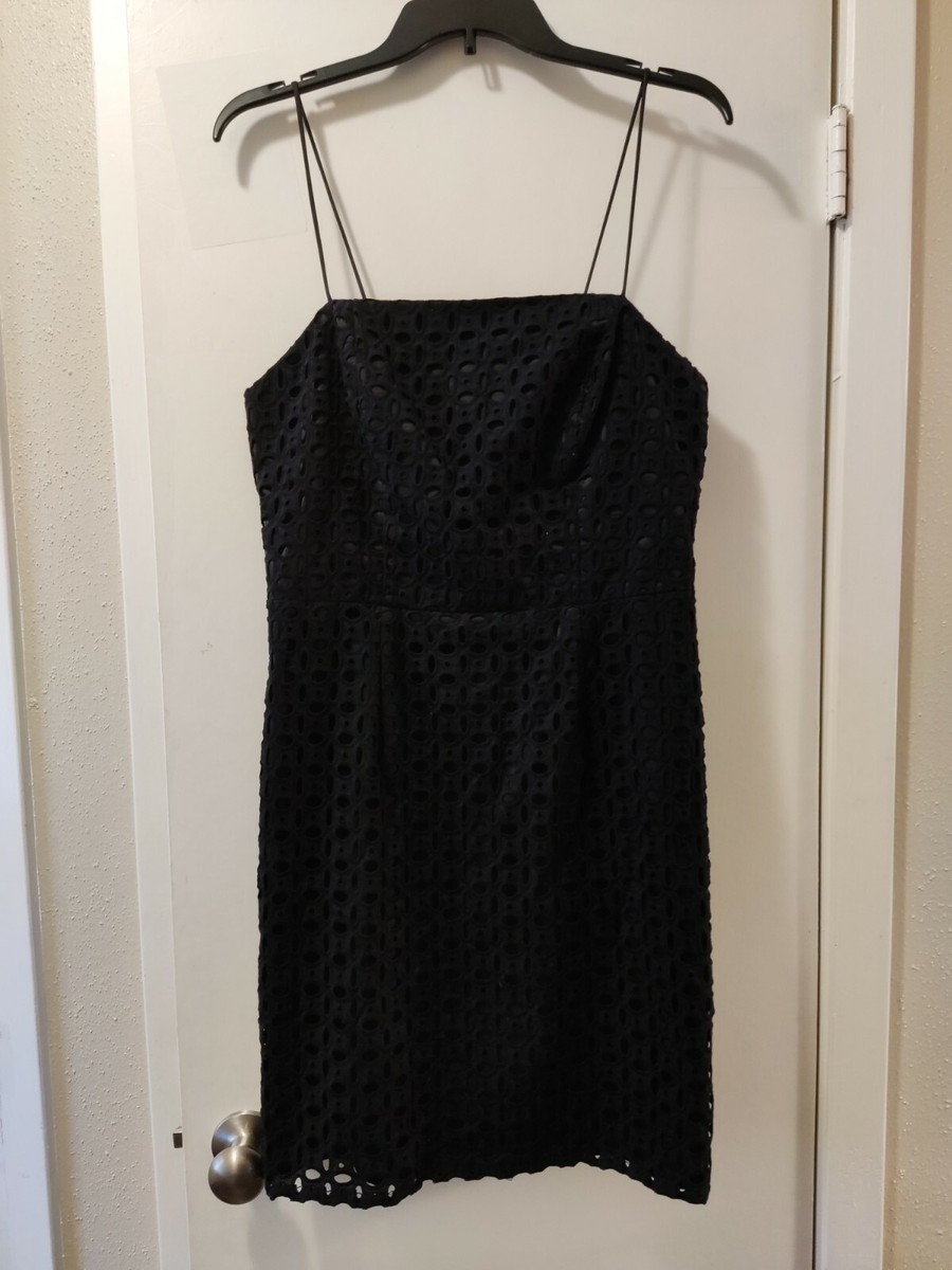 banana republic black eyelet dress Banana Republic Black Eyelet Dress- Size 0