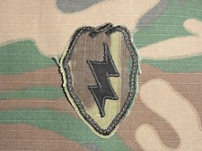 25th Infantry Div Patch Vietnam ? Local in Country Handmade on ERDL Camouflage!