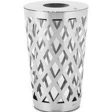 Pattumiera 61 l rotonda acciaio inox, acciaio galvanizzato grigia Ø 50 × 80 cm