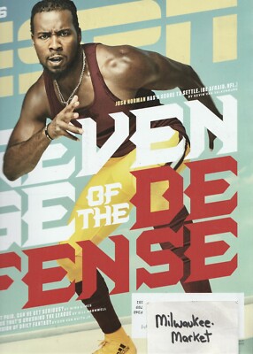 ESPN September 5 2016 Josh Norman NFL 2016 Issue Free Fast SnH Best Deal L@@K !!
