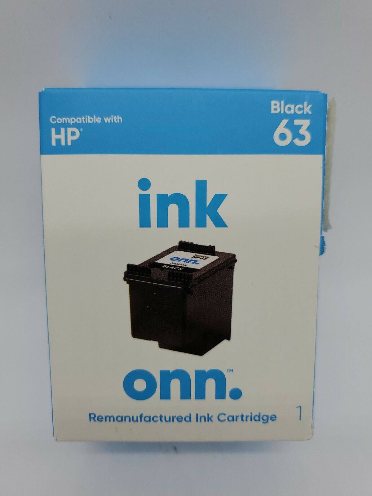 Onn. Ink Cartridge Black 63 Compatible With HP