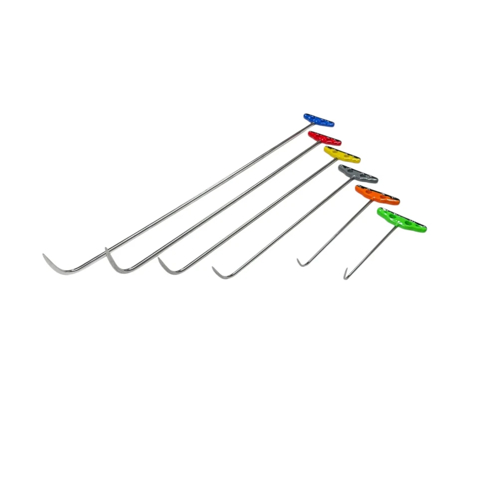 Elvora Edition 6-Piece Sharp Tip Single Bend White Paintless Dent Repair PDR - Image 3 of 4