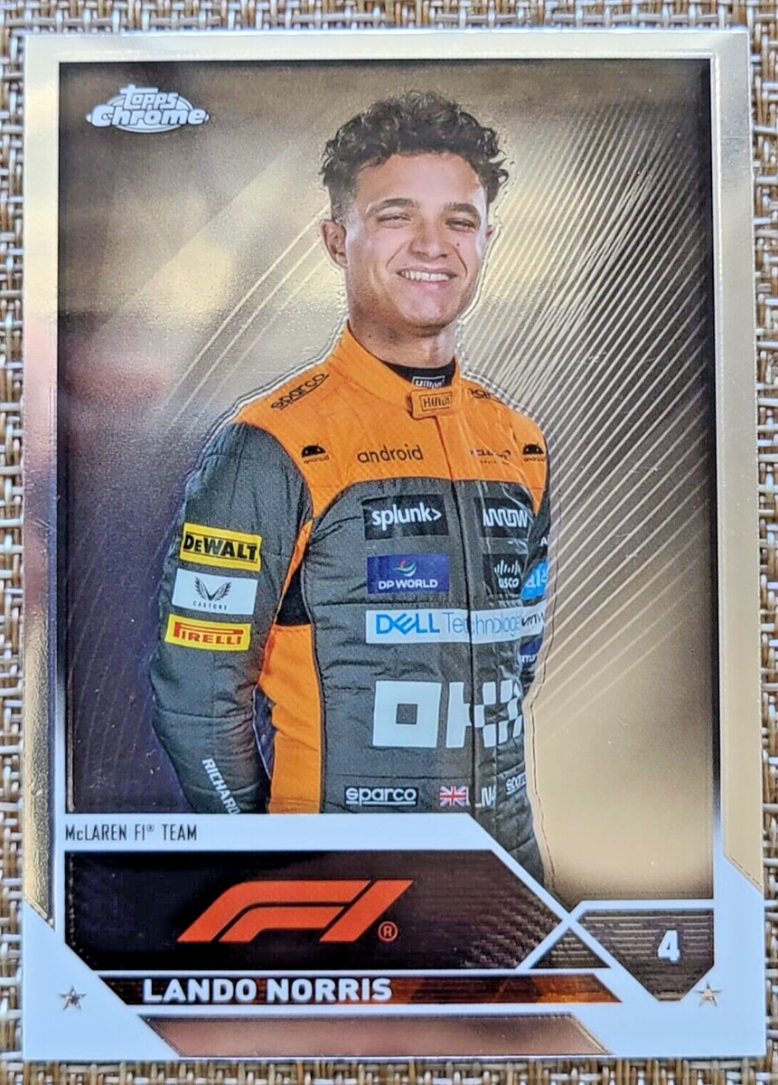 Lando Norris 2023 Topps Chrome Formula 1 F1 Base Portrait McLaren
