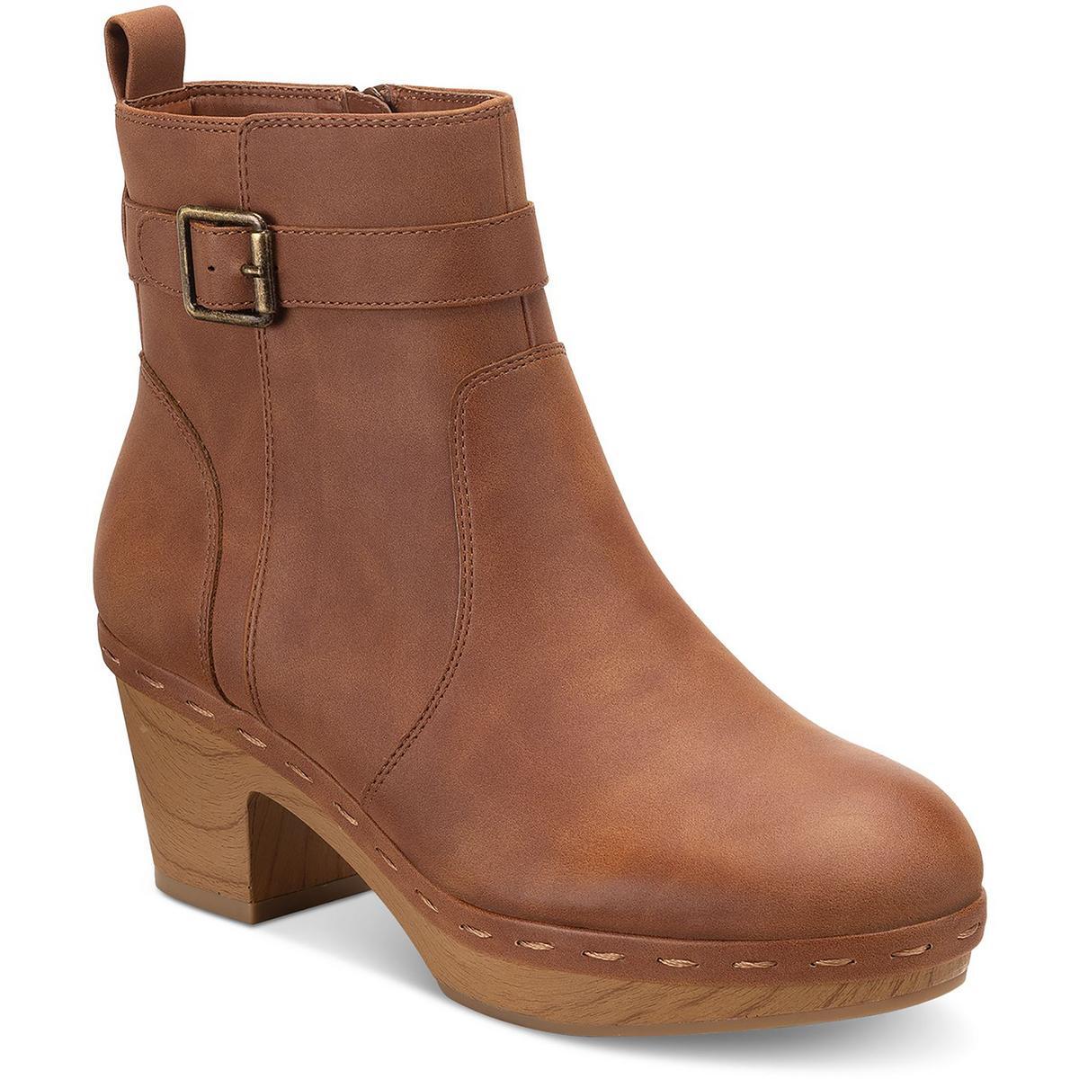 Style & Co. Женские ботильоны-клоги Toryy Tan, 5 средних размеров (B,M) BHFO 7859