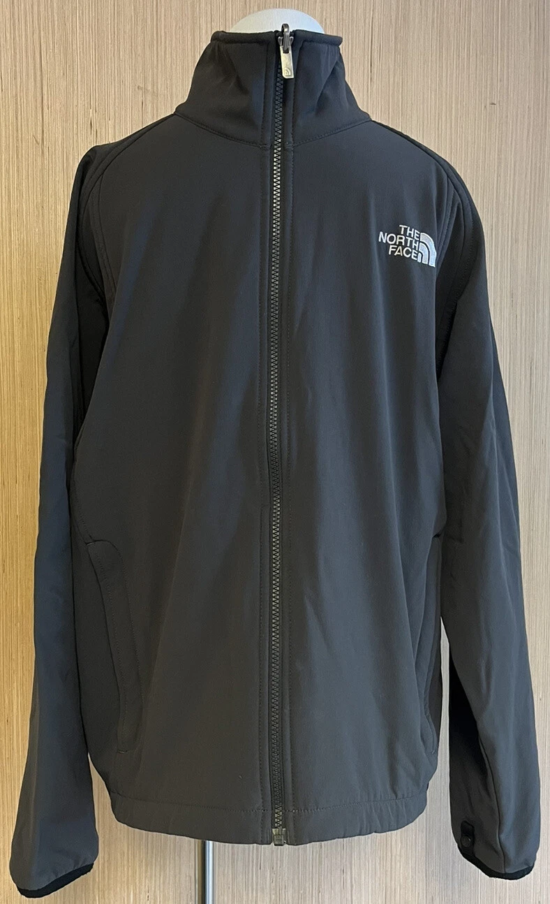 The North Face Full Zip Fleece Lined Mock Neck Jacket, Gray, Men's S