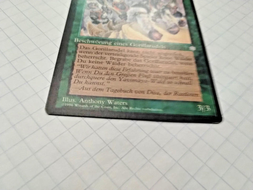 MTG German Gorilla Pack (Gorillarudel) Ice Age Regular Miscut - Bit of Edge Wear - Image 4 of 4