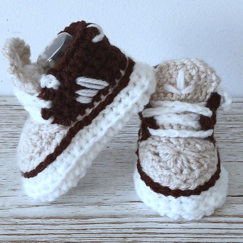 NEW BABY CROCHET SHOES TRAINERS SNEAKERS BOOTIES Boots BOOTS - 第 7/11 張圖片