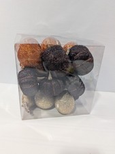 Vintage Hobby Lobby Glitter Pumpkins/Gourds Fall Themed Rustic Home Decorative
